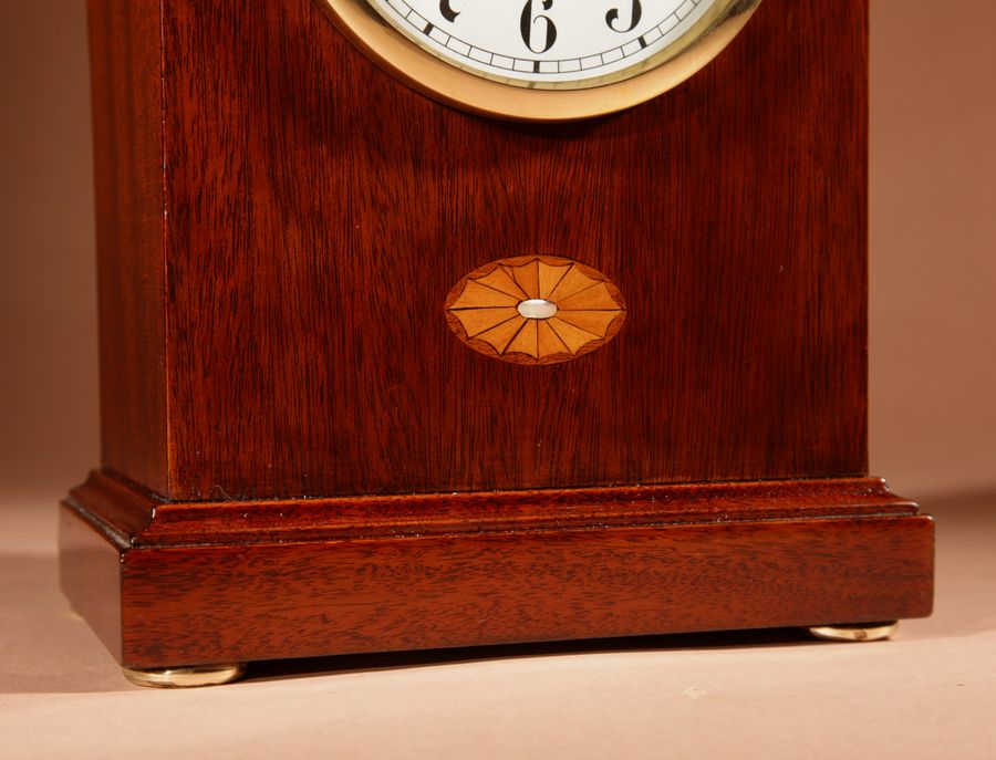 Antique  Edwardian Junghans Mahogany Mantel Clock Circa 1900.