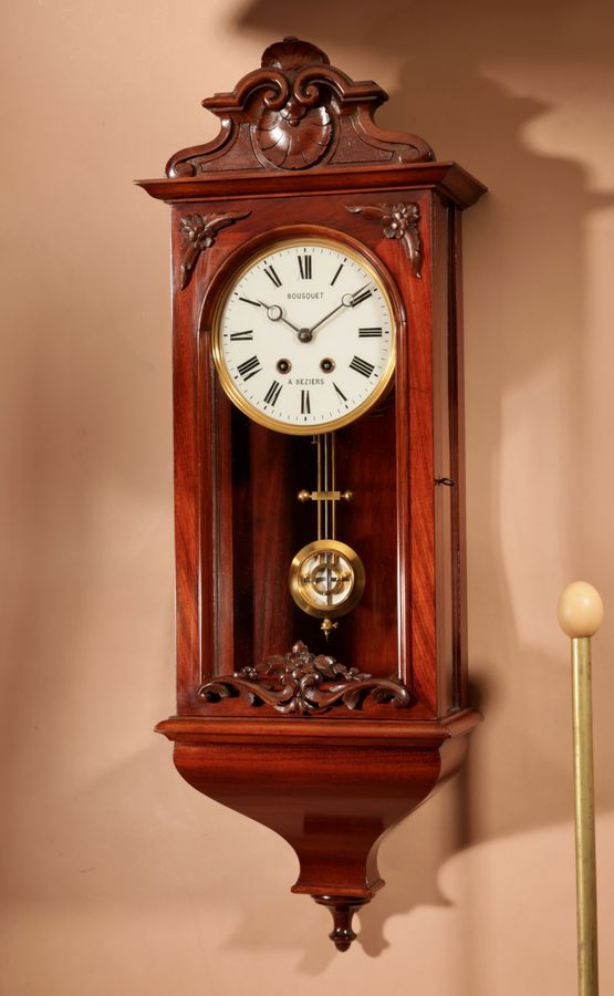 Magnificent Rare French Mahogany Regulator Circa 1850-70