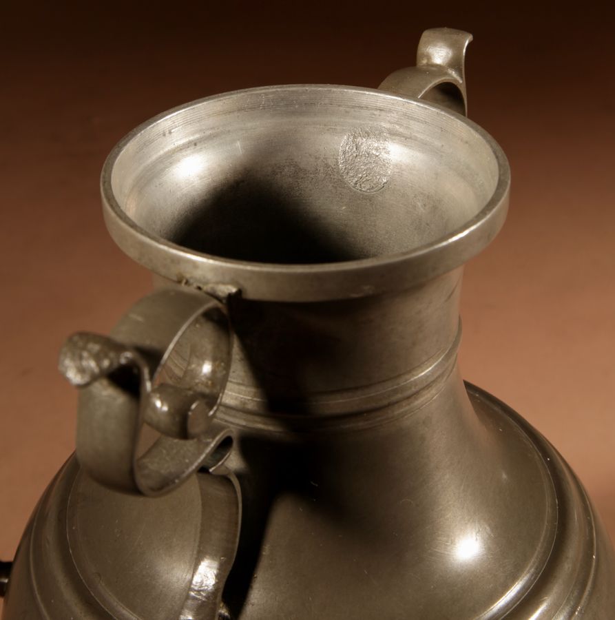 Antique   Rare Dutch Pewter And bronze “Kraantjeskan” (Samovar / Coffee / Tea Urn) Circa 1750.