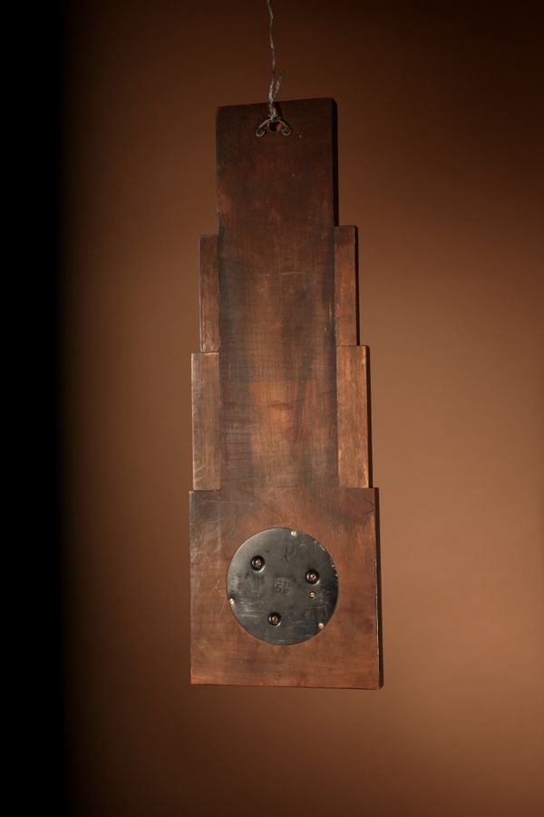 Antique  Art Deco Stylish Walnut And Rosewood Barometer.