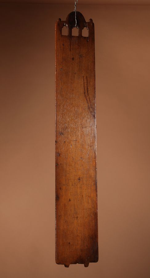 Antique An Oak Early Very Finely Chip Carved Dutch Mangle Board. Circa 1800.