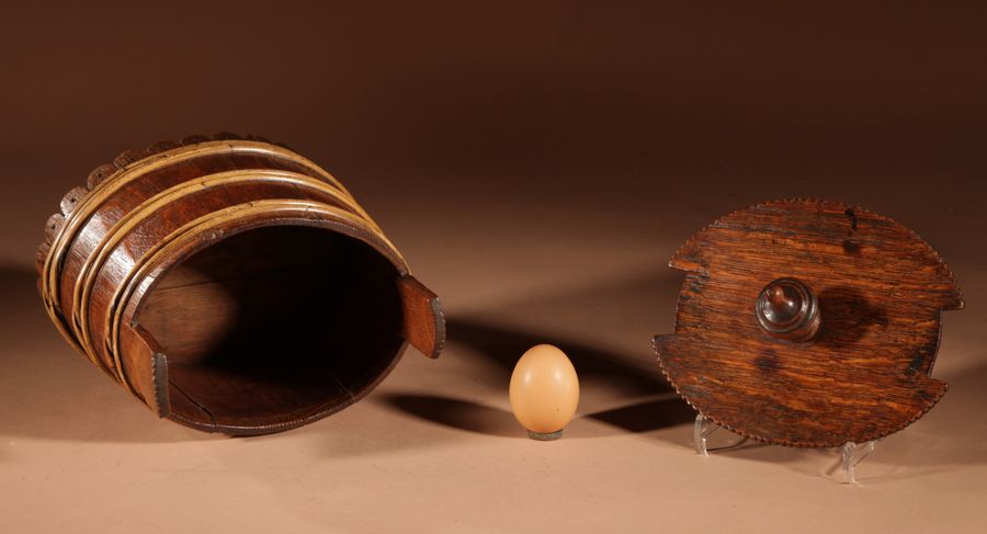 Antique A Decorative Oval Oak Butter Tub.