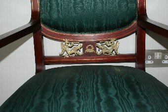 Antique A Pair Of French 19th Century Empire Style Chairs