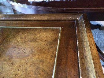 Antique Georgian Burr- Walnut Side Table