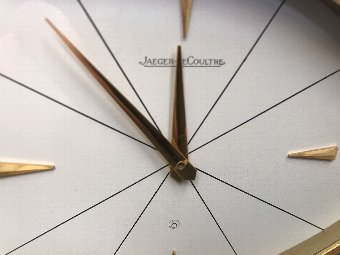 Antique Superb Clockwork Cased Jaeger-LeCoultre Clock