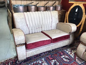 Antique Stylish Original Art Deco 3 Piece, Reversible Cushions. 