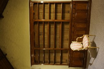Antique Victorian Gothic Oak Bookcase