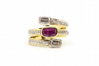 Ruby  Diamond Ring