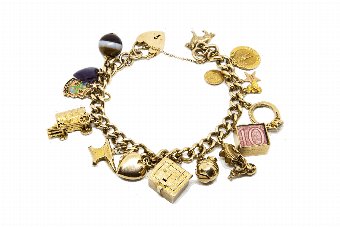 9CT Gold Charms Bracelet