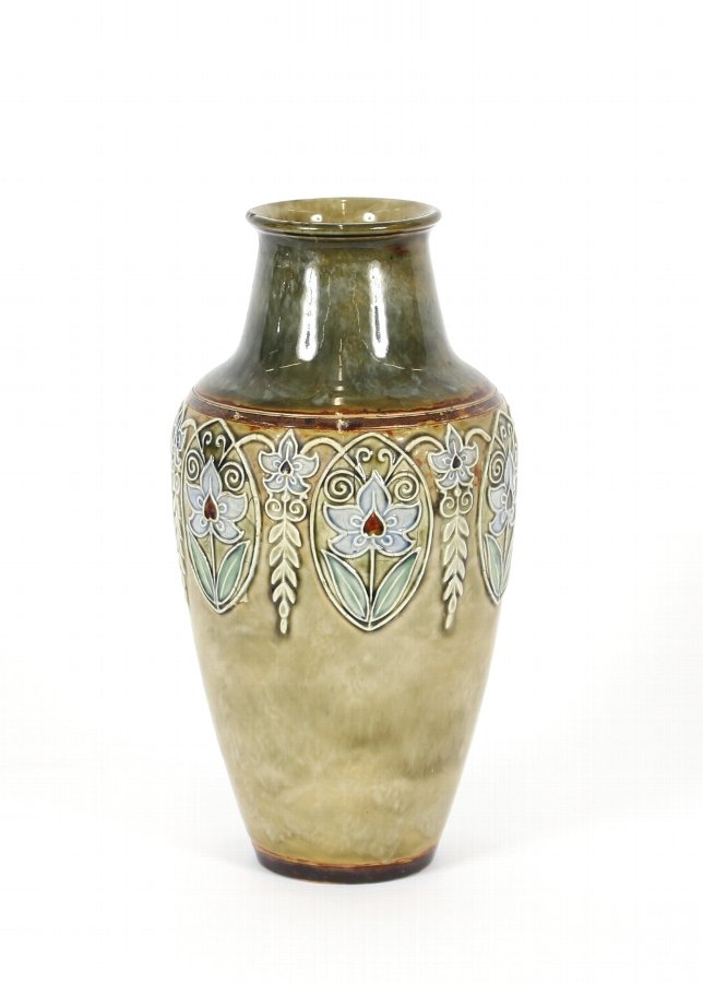 Doulton stoneware baluster vase