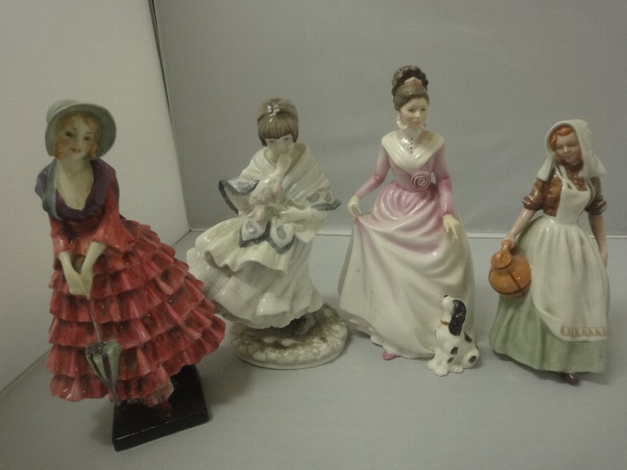 four beautiful ladies collection x 4pcs by royal doulton & coalport SPECIAL PRICE