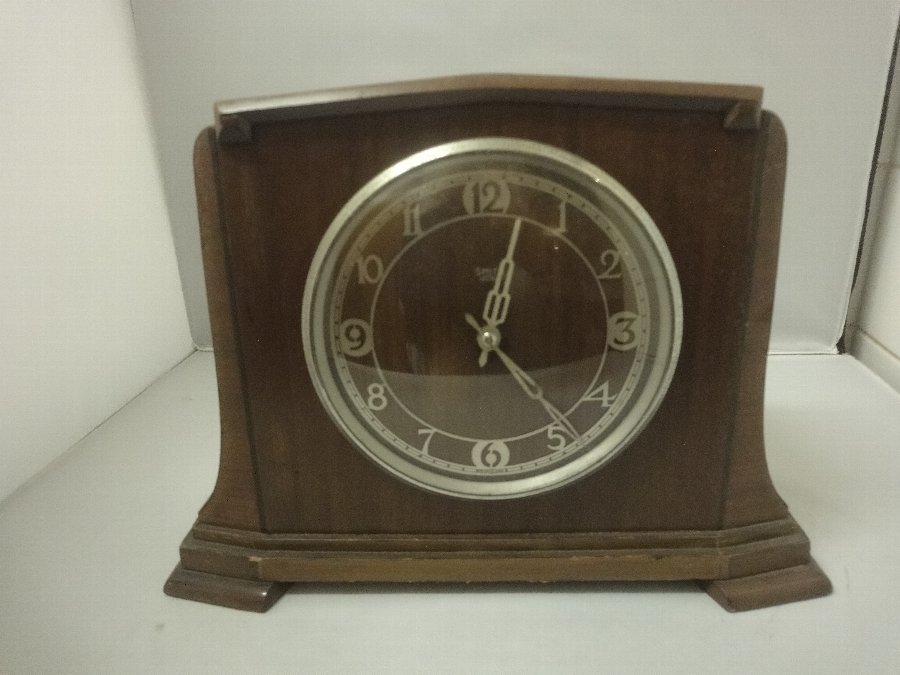 Art Deco Smiths 1930s Mantle Clock coverted to electric working well
