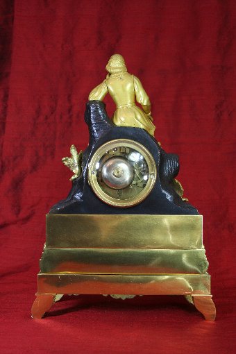Antique Young Prince with Mace French Clock