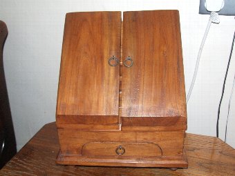 Vintage Early 20th Century Rustic  Oak Stationary Cabinet