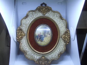 19th Century Miniature Painting  L'Innocent  in the manner of Nicolas Lancret