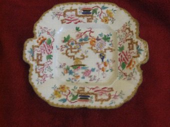 Antique Minton Chinese Tree Hand Decorated 10.25