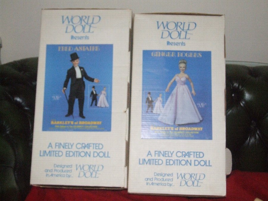 Antique 1976 Limited Edition World Dolls Fred Astaire + Ginger Rogers as Josh & Dinah