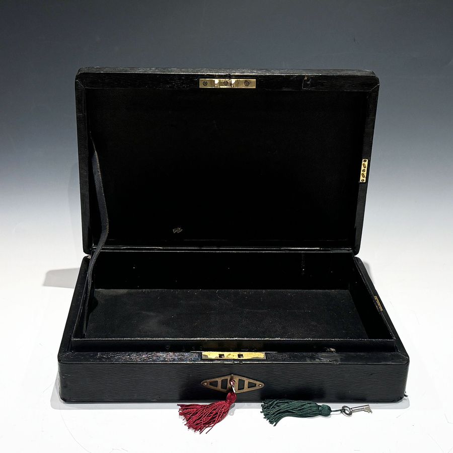 Antique #10207 An Elizabeth II Black Despatch Box ‘Permanent Secretary to the Treasury’