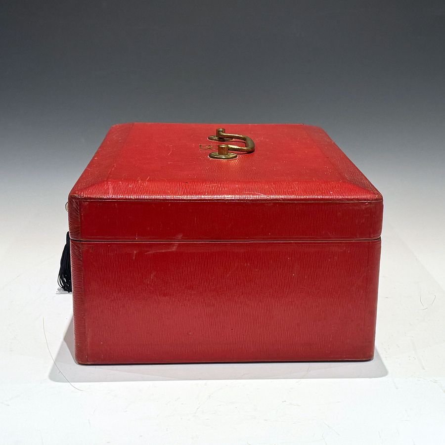 Antique #10217 A Large QEII Red Despatch Box