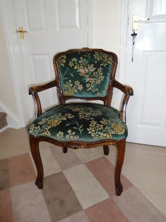 Louis XV Style Oak Armchair