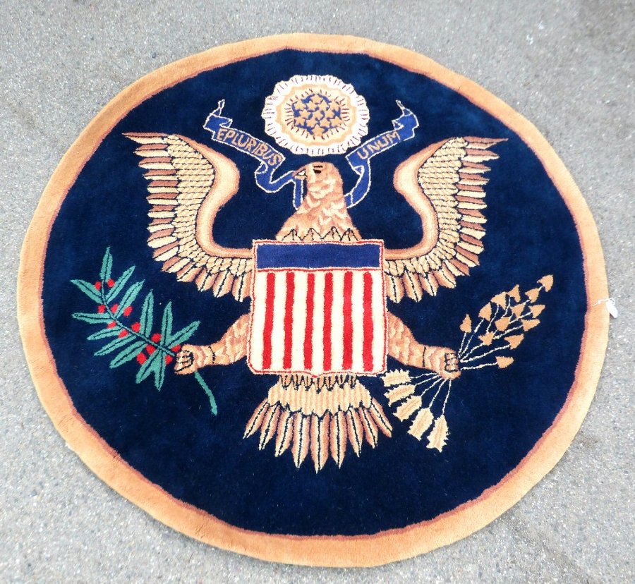 Antique Reproduction of the Oval office rug made for a Presidential ...