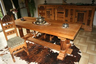 Antique Spanish Renaissance Dining-Room furniture