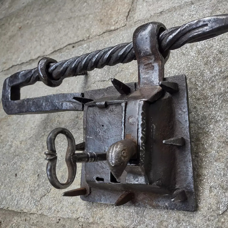 Antique Zoomorphic padlock  late 17th century