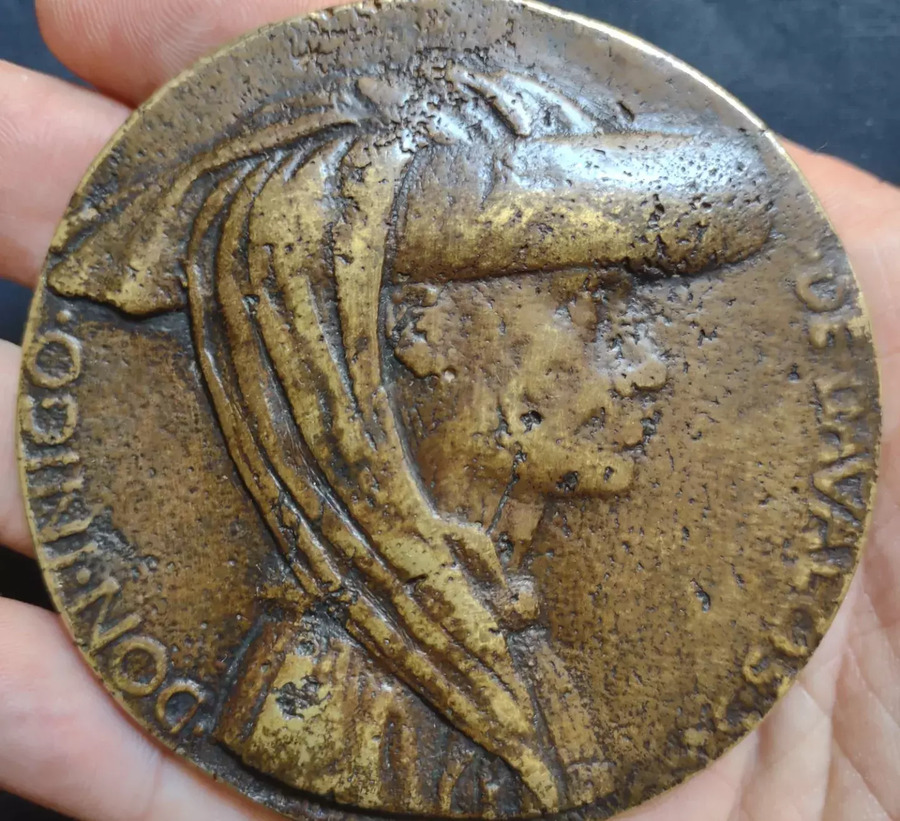 Antique Bronze Medal Made By Pisanello