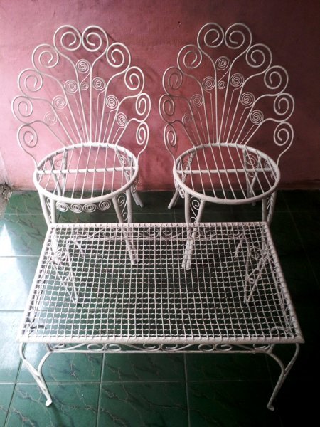Antique Vintage Wrought Iron Peacock Chair 2 Antiques Co Uk