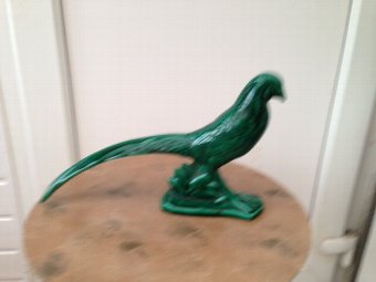 Antique A perfect example of a art-deco period figure of a game bird possibly a pheasant 23cm by 33cm by 6cm 