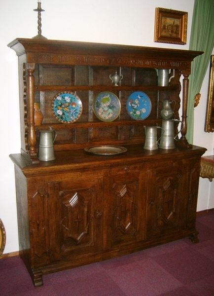 Tinware cupboard