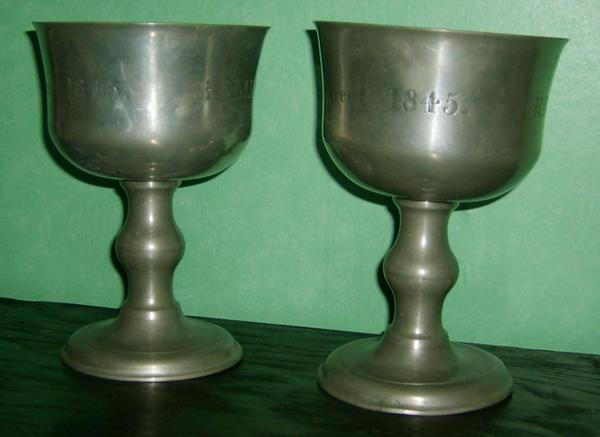 Pewter cups