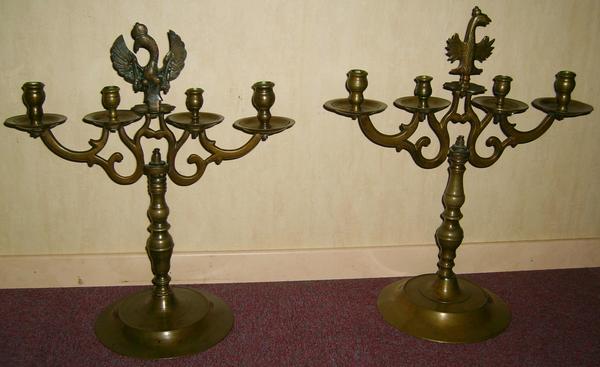 Bronze candlesticks