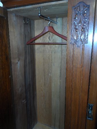 Antique Large Redwood colour wardrobe (CODE 055)