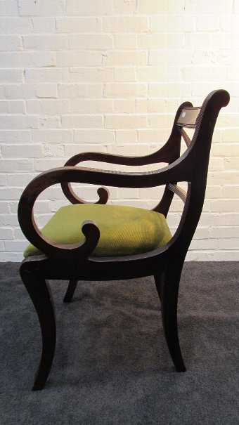 Antique Inlaid carver chair 
