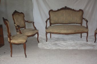 French Louis XV parlor set