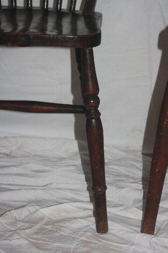 Antique set of 4+2 saloon chairs