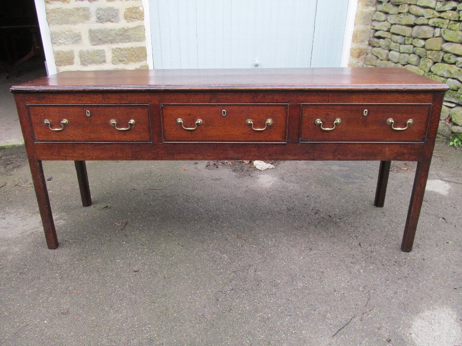 Antique 18th Cent Oak Low Dresser C 1780 Antiques Co Uk