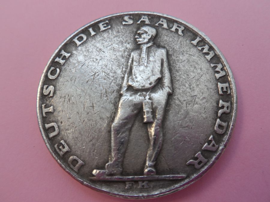 1935 Josef Killensberger, Saarland Reunification Silver Medal