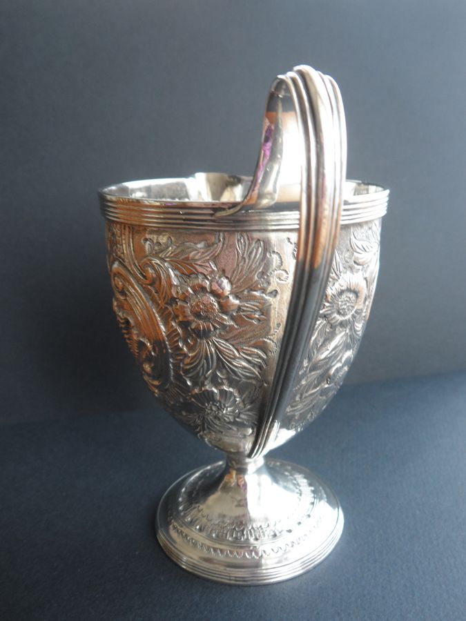 Antique Ornate 1792 Silver Goblet to Creamer Conversion