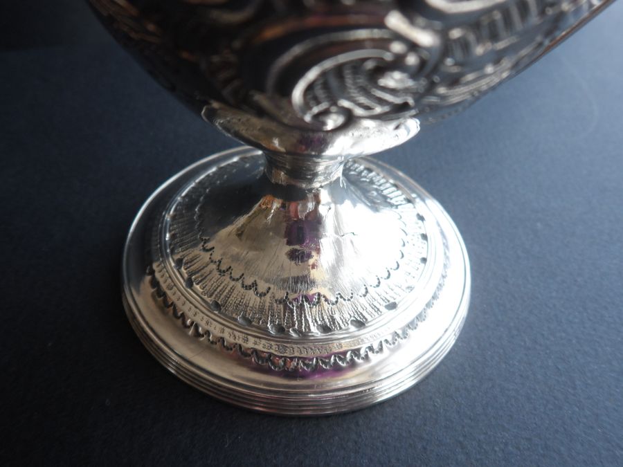 Antique Ornate 1792 Silver Goblet to Creamer Conversion