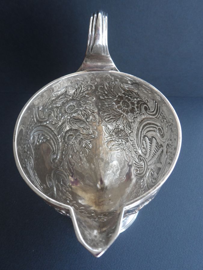 Antique Ornate 1792 Silver Goblet to Creamer Conversion