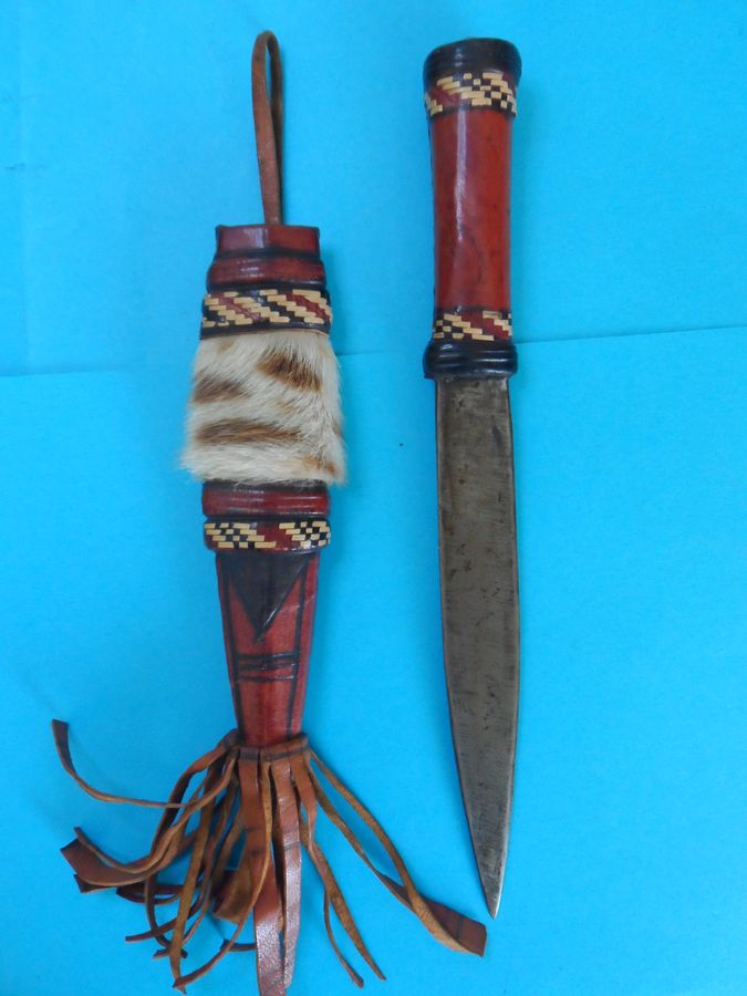 Antique 19th Century African Maasai Tribal Ceremonial Dagger