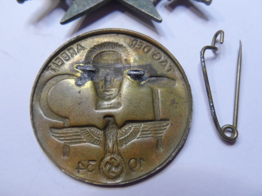 Antique Four WW2 German Badges with slight attention needed