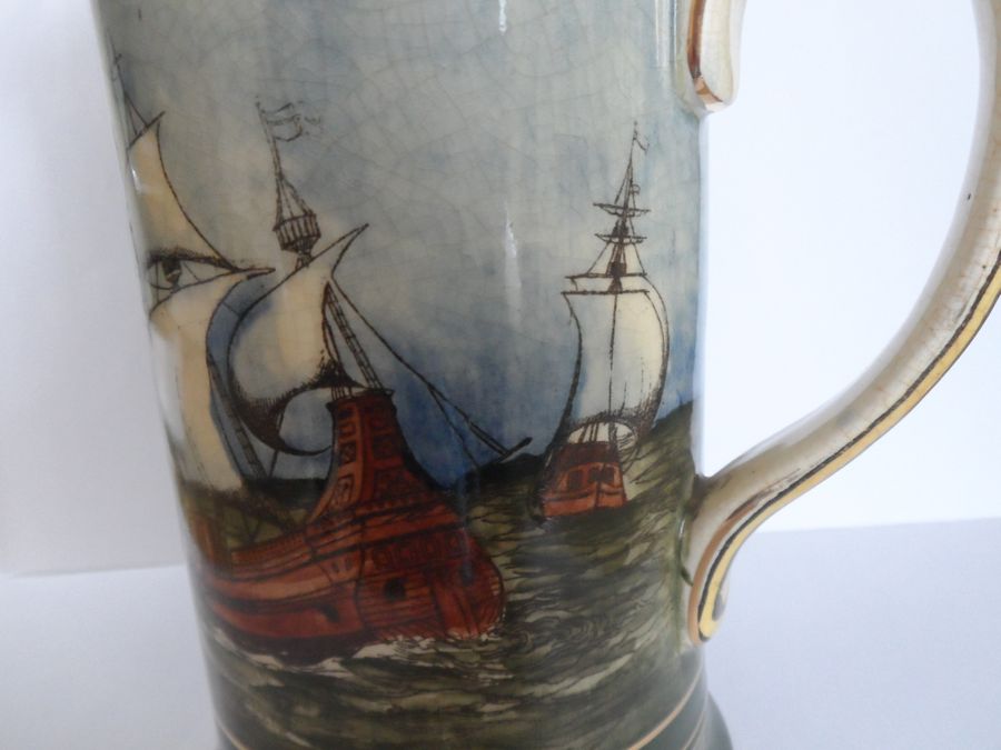 Antique  Royal Doulton Galleons D2677 Jug/Pitcher