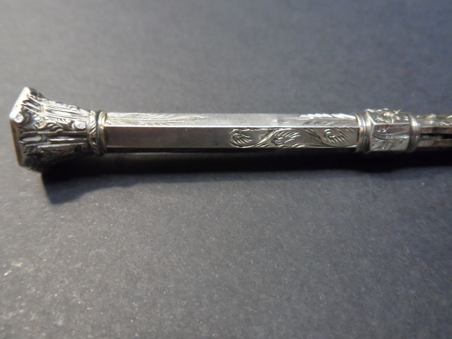 Antique Antique Silver Propelling Pencil for Spares or Repairs