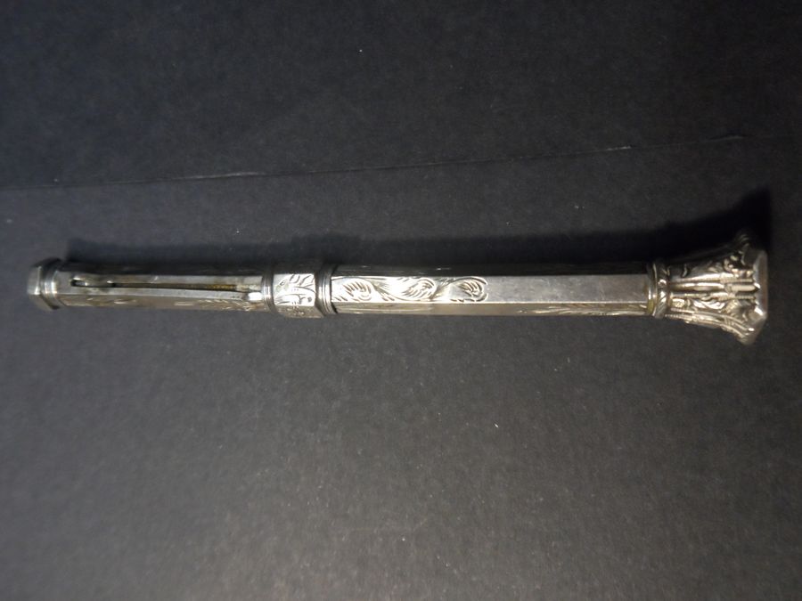 Antique Antique Silver Propelling Pencil for Spares or Repairs