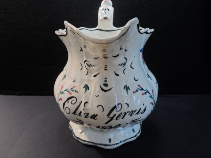 Antique A Very Personal Jug For Eliza Gervis 1839