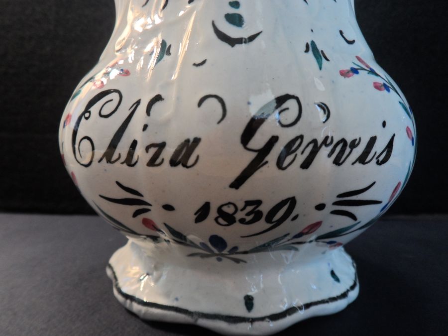 Antique A Very Personal Jug For Eliza Gervis 1839