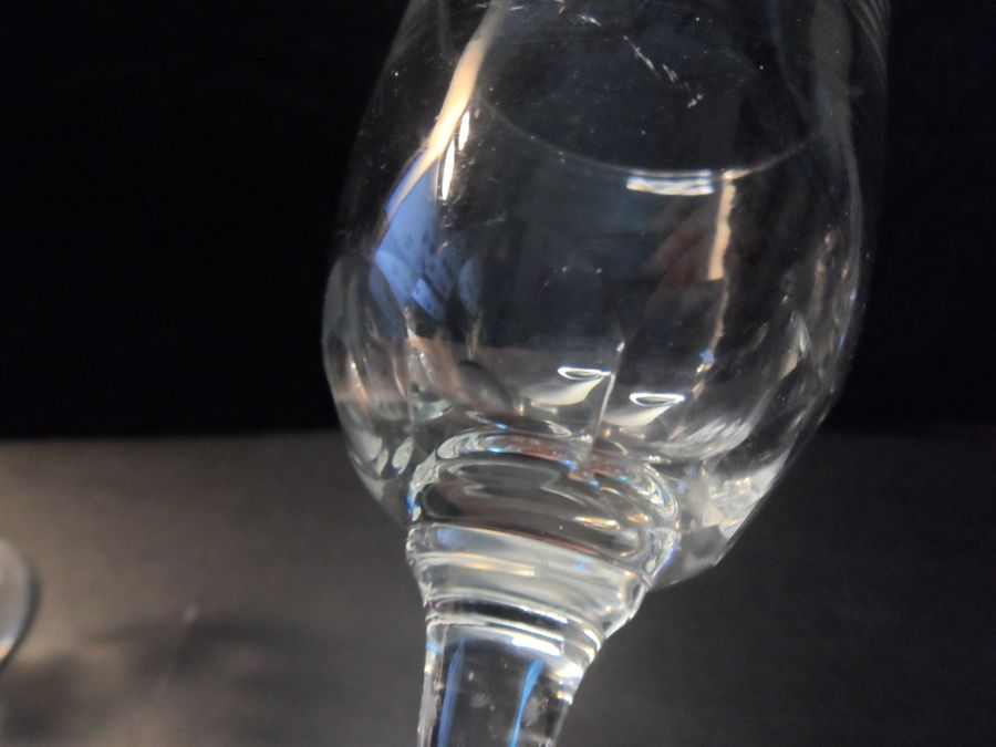 Antique Three Nineteenth Century Tavern Wine Glasses